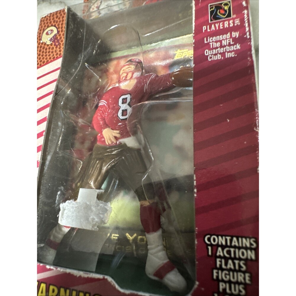 1999 Topps Steve Young Action Flats Figure & Card NEW factory sealed‎ - Picture 8 of 8